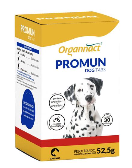 Imagem de Suplemento Vitamínico Promun Dog Tabs 52,5g Cães - Organnact