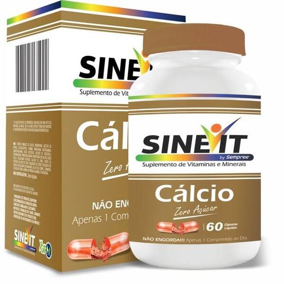 Imagem de Suplemento Vitamínico Sinevit Cálcio com 60 Cápsulas