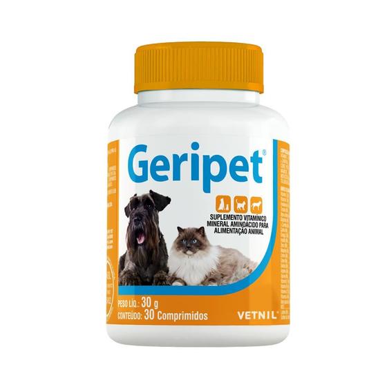 Imagem de Suplemento Vitamínico Vetnil Geripet Mastigável para Cães e Gatos - 30 g