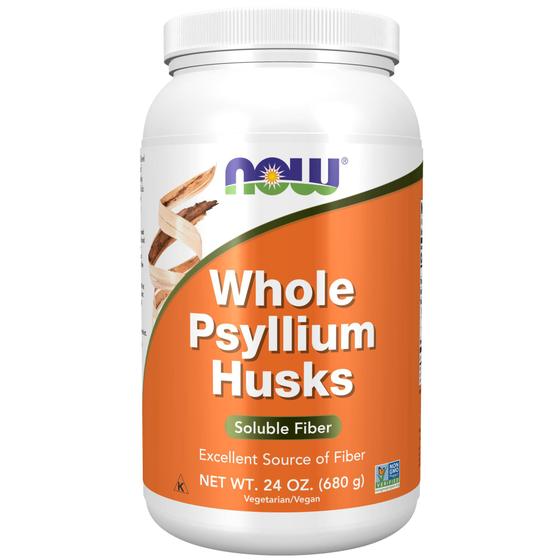 Imagem de Suplementos NOW Whole Psyllium Husks de fibra solúvel 700mL