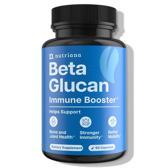 Imagem de Suplementos Nutriana Beta Glucan 1000 mg Immune Support 60 cápsulas