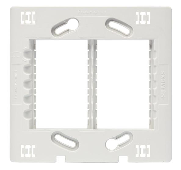 Suporte 4" x 4" (6 módulos) - Vivace (5TG9 9328) - SIEMENS Menor preço em Suporte 4" x 4" (6 módulos) - Vivace (5TG9 9328) - SIEMENS