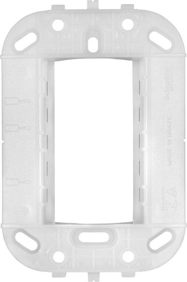 Suporte 4x2 para 3 modulos br lunare e decor schneider Menor preço em Suporte 4x2 para 3 modulos br lunare e decor schneider