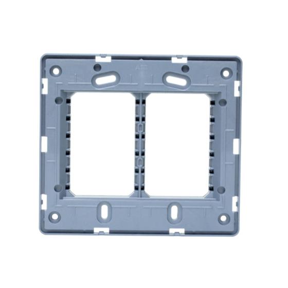 Imagem de Suporte 4x4 Horizontal N1673.9 PL Prata, Linha Unno, ABB