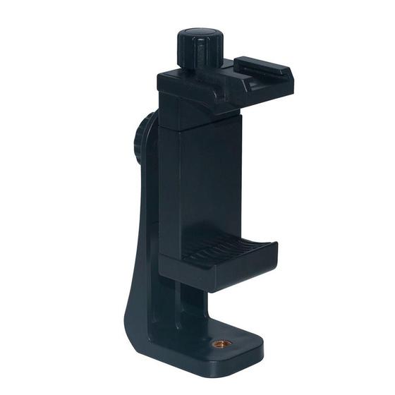 Imagem de Suporte adaptador de smartphone para tripé com rosca 1/4" (com sapata de flash)