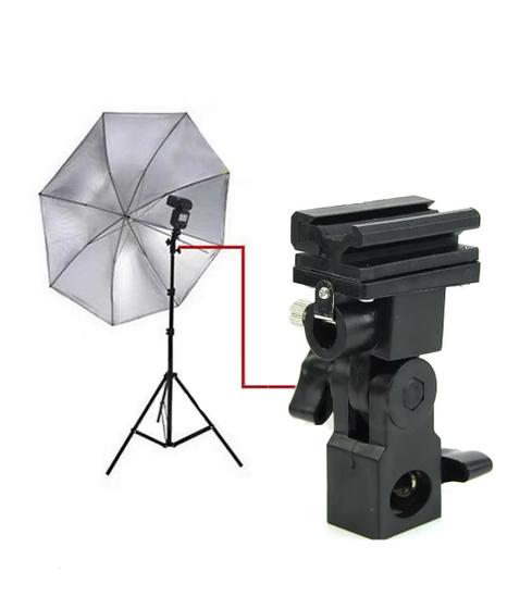 Imagem de Suporte Adaptador P/ Uso De Flash Em Tripé Com Sombrinha