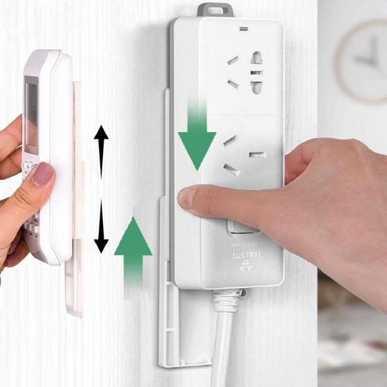Suporte Adesivo Fixador Parede Encaixe Rápido Tomada Control - Inter Menor preço em Suporte Adesivo Fixador Parede Encaixe Rápido Tomada Control - Inter