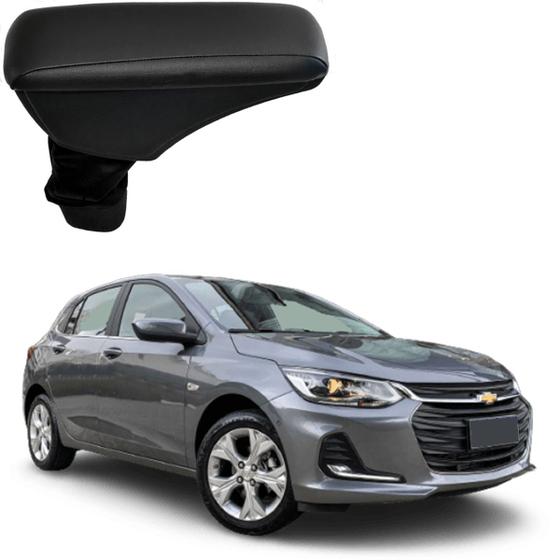 Imagem de Suporte Apoia Braço Chevrolet Novo Onix 2021 Em Diante Com Porta Objetos