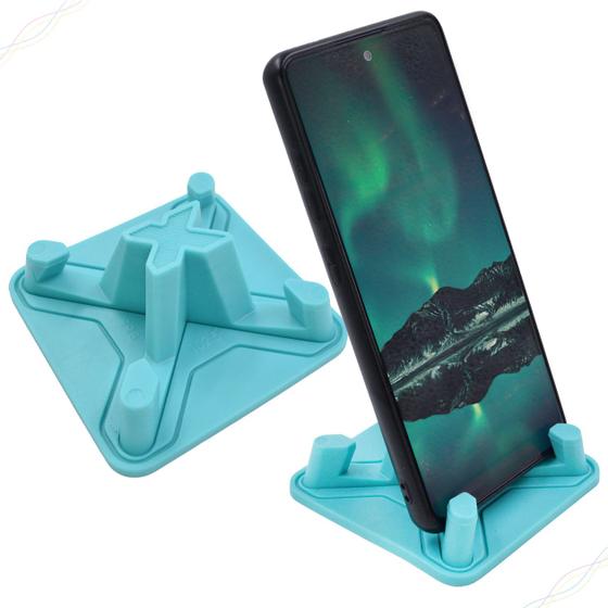 Imagem de Suporte Apoio de Mesa para Celular Smartphone em Silicone