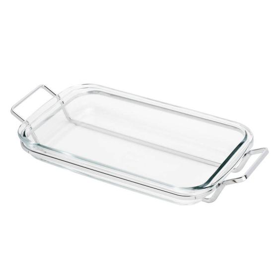 Suporte Aramado de Aço Inox com Refratário 37cmx23cm Rojemac - Vasilha ...