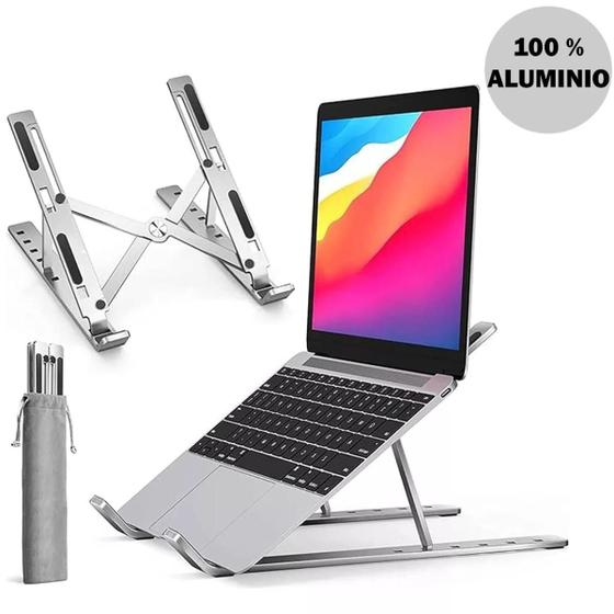 Imagem de Suporte Articulado Dobrável Para Notebook com Ajuste Ergonômico