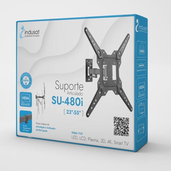 Imagem de Suporte Articulado Indusat SU-480i Para TVs de 23" a 55"