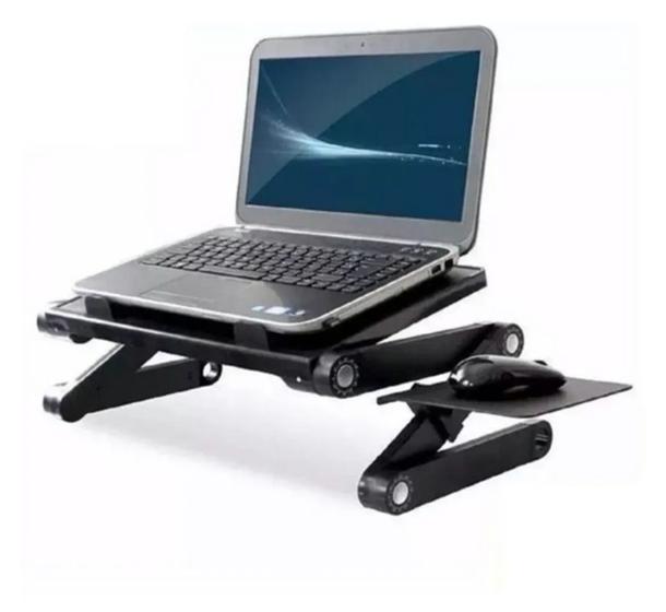 Suporte Articulado Mesa Para Notebook Tablet Com Mousepad MJ-01 Menor preço em Suporte Articulado Mesa Para Notebook Tablet Com Mousepad MJ-01