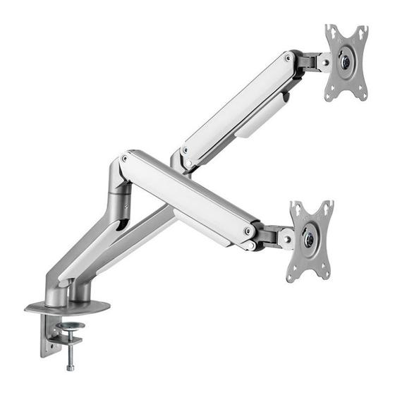 Suporte Articulado Para 2 Monitores Brateck LDT63 C024, 17 Pol. a 32 Pol., Prata, LDT63-C024 Menor preço em Suporte Articulado Para 2 Monitores Brateck LDT63 C024, 17 Pol. a 32 Pol., Prata, LDT63-C024