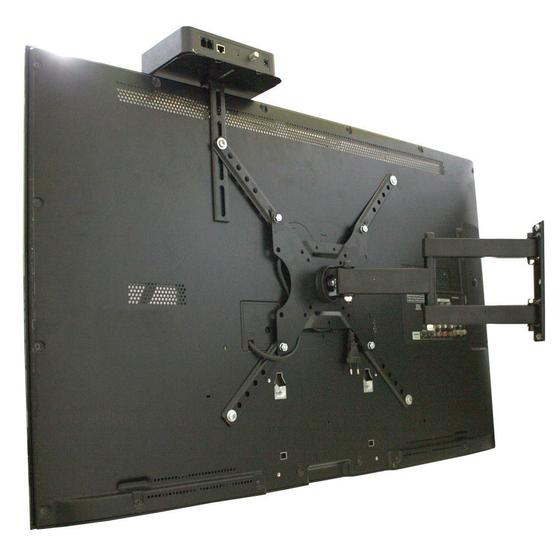 Imagem de Suporte Articulado para TV LED, LCD, 3D, Smart tv de 23 a 55"  + Prateleira para Conversor CS0040ASC