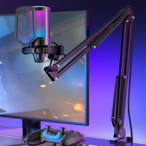 Suporte Articulável p/ Microfone e Webcam Braço Flexível Youtuber Podcast Home Studio Menor preço em Suporte Articulável p/ Microfone e Webcam Braço Flexível Youtuber Podcast Home Studio