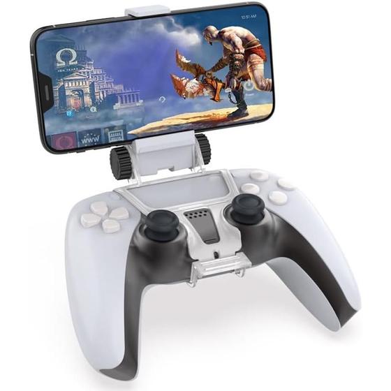 Imagem de Suporte Base de Celular Compatível Controle Playstation 5 Ps5 Dualsense
