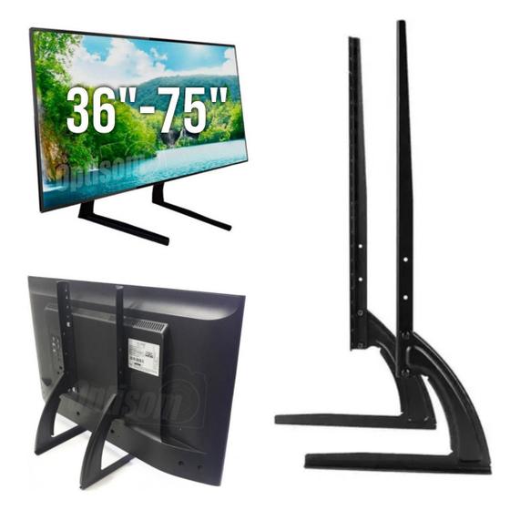 Imagem de Suporte Base Mesa Universal Mxt Para Tv Monitor 36 A 75 Polegadas