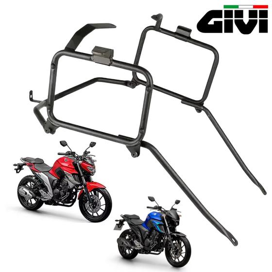 Imagem de Suporte Báu Lateral Givi Fz25 Fazer 250 2018 2019 2020 2021 2022 2023 2024