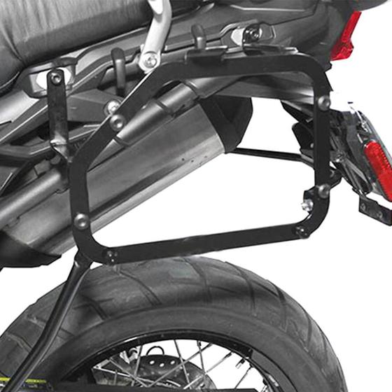 Suporte Baus Mala Lateral Tiger 800 Aço Carbono Preto Scam Menor preço em Suporte Baus Mala Lateral Tiger 800 Aço Carbono Preto Scam