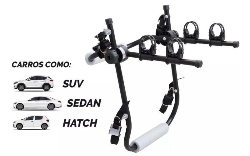 Suporte Bicicleta Bike Carro Transbike Universal Hatch Sedan - Lobo ...
