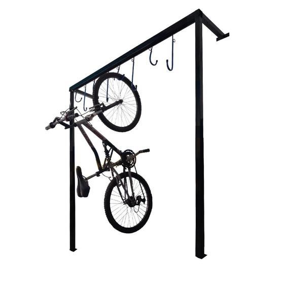 Suporte bicicletário de parede para 08 bicicletas Menor preço em Suporte bicicletário de parede para 08 bicicletas