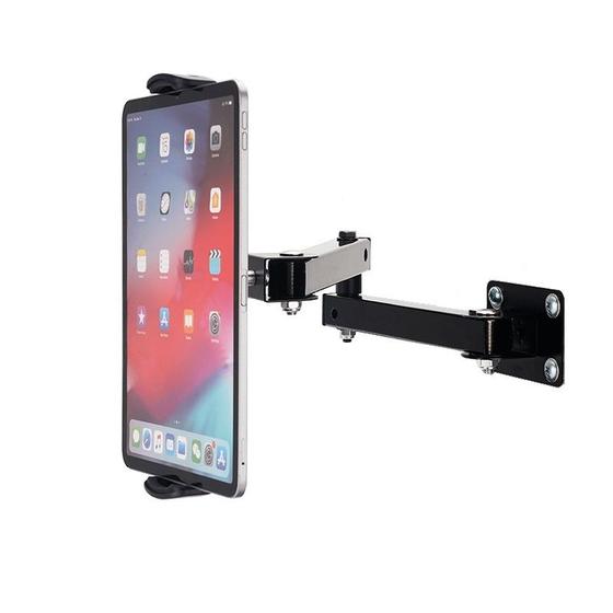 Suporte/Braço Articulado p/Fixar iPhone,Tablet Ipad,Samsung em Parede,Inclinação/Rotação,Aço,Preto Menor preço em Suporte/Braço Articulado p/Fixar iPhone,Tablet Ipad,Samsung em Parede,Inclinação/Rotação,Aço,Preto