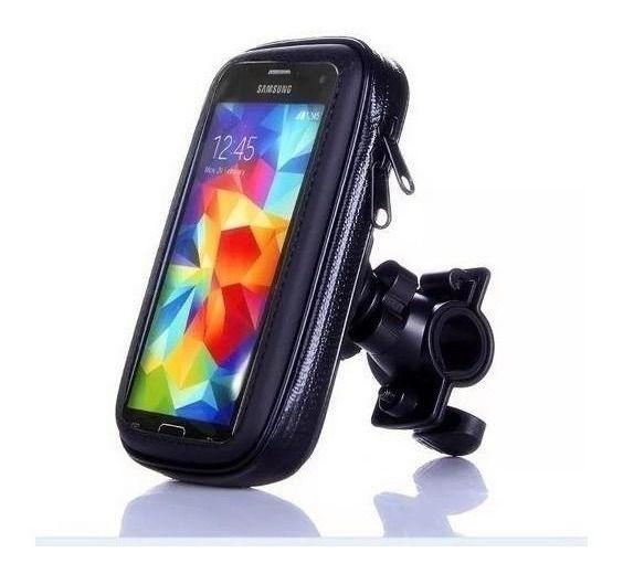 Imagem de Suporte Capinha P/Celular Prova D'água P/ Moto Bike - SZJ07