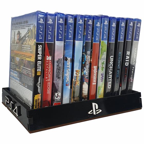 Imagem de Suporte case Playstation Ps3 Ps4 Ps5 Para 12 Jogos Organizador universal