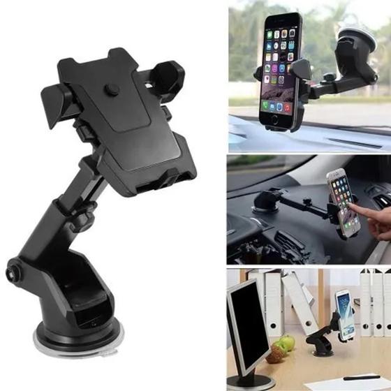 Suporte Celular Carro Veicular Trava Automática Anti Queda Menor preço em Suporte Celular Carro Veicular Trava Automática Anti Queda