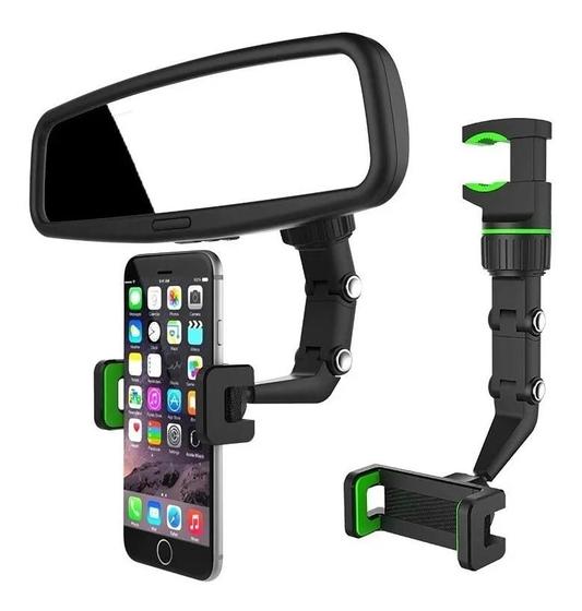 Suporte Celular P/ Retrovisor Mesa Encosto Ajustável 360 Menor preço em Suporte Celular P/ Retrovisor Mesa Encosto Ajustável 360