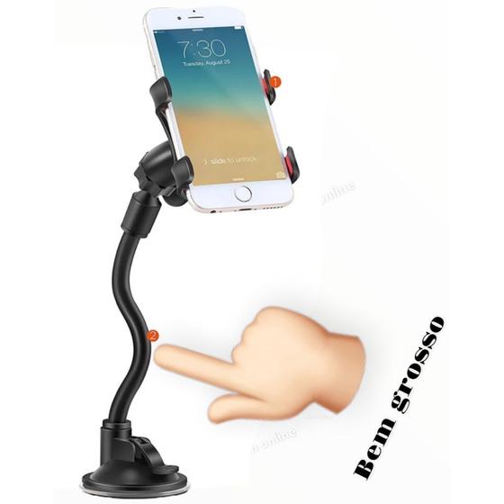 Imagem de Suporte Celular para Carro Resistente - Rotação 360