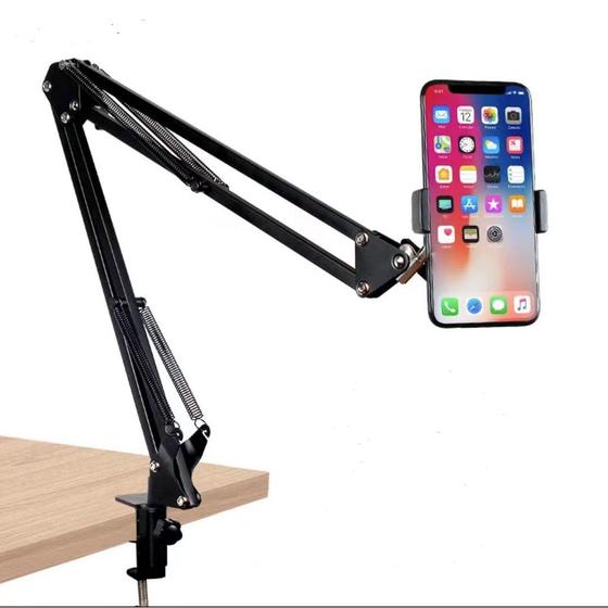 Suporte Celular Smartphone Mesa Universal Ajustavel articulado dobrável Menor preço em Suporte Celular Smartphone Mesa Universal Ajustavel articulado dobrável