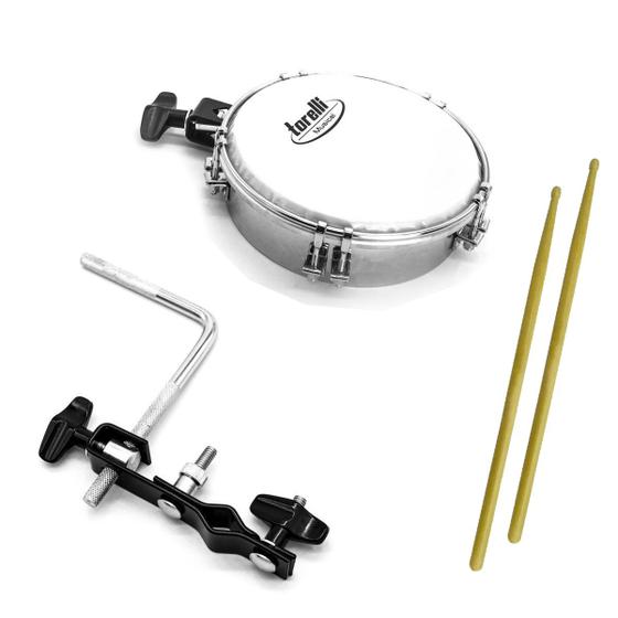 Imagem de Suporte Clamp para Percussão + Tamborim com Clamp Torelli