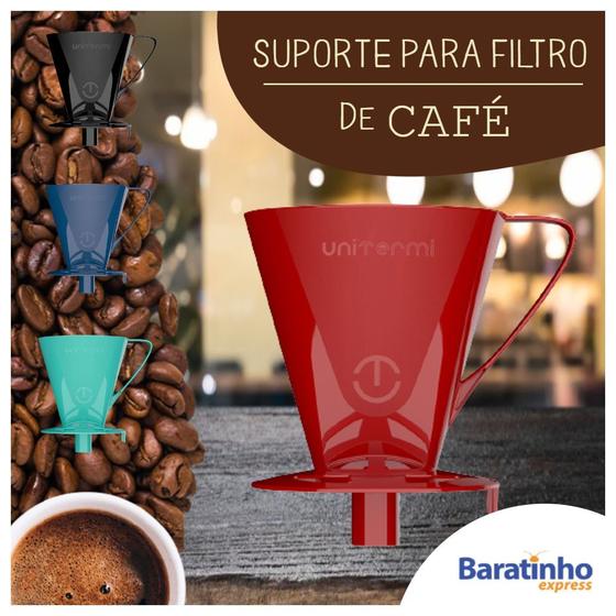 Imagem de Suporte Coador Para Filtro de Café Prático Garrafa Unitermi