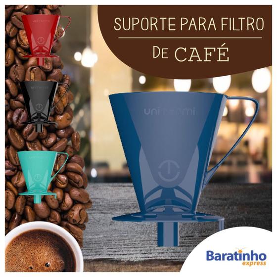 Imagem de Suporte Coador Para Filtro de Café Prático Garrafa Unitermi