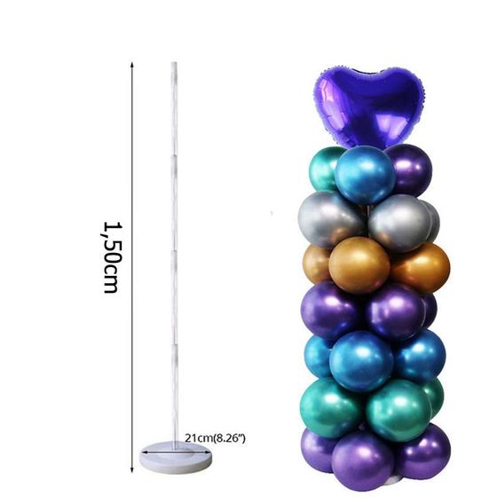 Imagem de Suporte Coluna De Balões Para Arco Com Base 1,50 cm