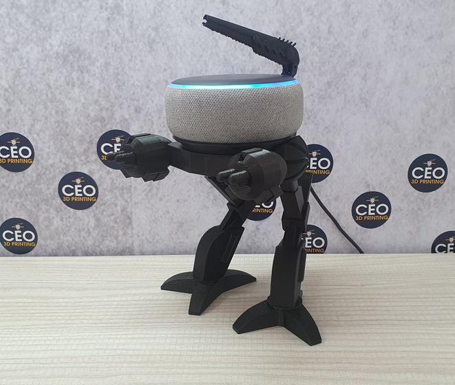 Imagem de Suporte compatível com Alexa Echo Dot 3, Modelo Robô 