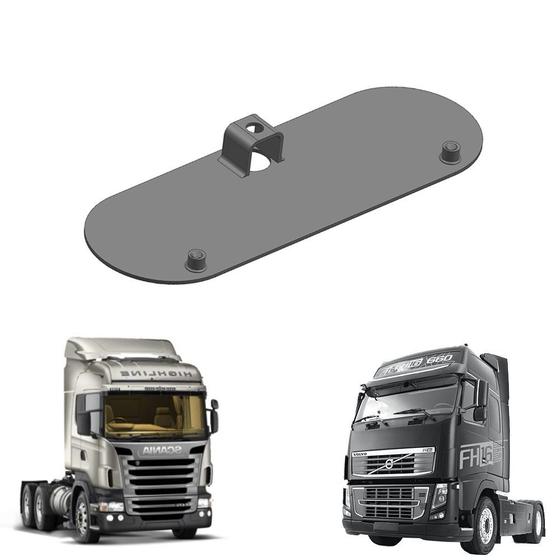 Imagem de Suporte Da Placa Larga Volvo Fh Dianteiro