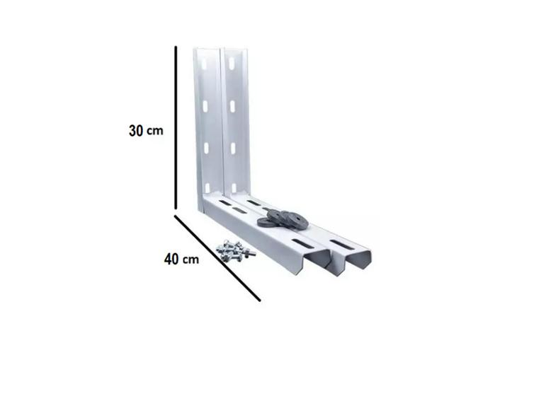 Imagem de Suporte De 400mm Para Ar Condicionado Split 7.000 A 12.000 Btus