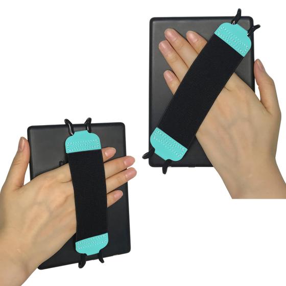 Imagem de Suporte de alça de mão para tablet Kindle eReaders Fire - verde menta