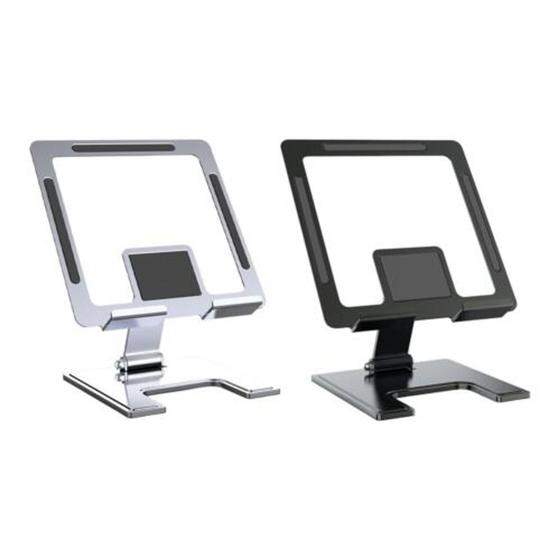 Suporte de Alumínio Ajustável Dobrável Para Tablet 12.9 MS217 Menor preço em Suporte de Alumínio Ajustável Dobrável Para Tablet 12.9 MS217