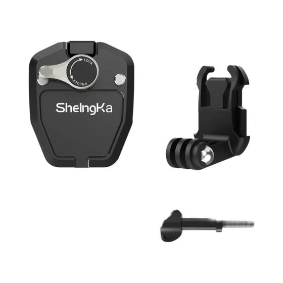Imagem de Suporte De Alumínio Para Para-brisa De Motocicleta Para GoPro Hero 12 11 10 9 Insta360 X3 DJI
