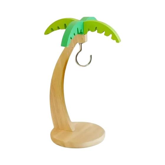 Suporte De Bananas De Madeira Para Pendurar Na Cozinha, Prateleira Decorativa Com Folha Simulada E