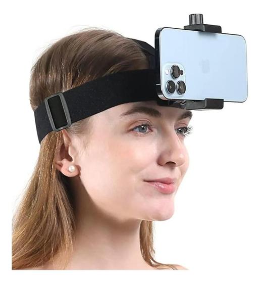 Suporte de Cabeça P/ Celular Câmera Esportiva Sport Faixa Filmagem Bike Trilha Smartphone Menor preço em Suporte de Cabeça P/ Celular Câmera Esportiva Sport Faixa Filmagem Bike Trilha Smartphone