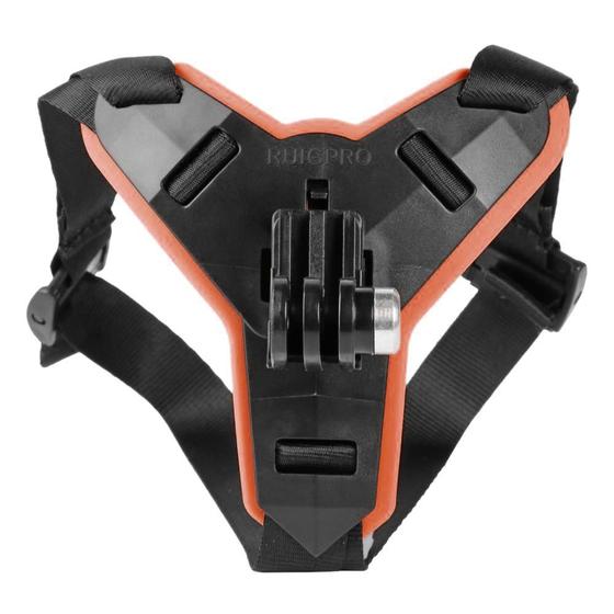 Imagem de Suporte de Capacete Queixo Para Camera de Ação Sjcam Eken H9r Moto Hero Motocross Afivelado