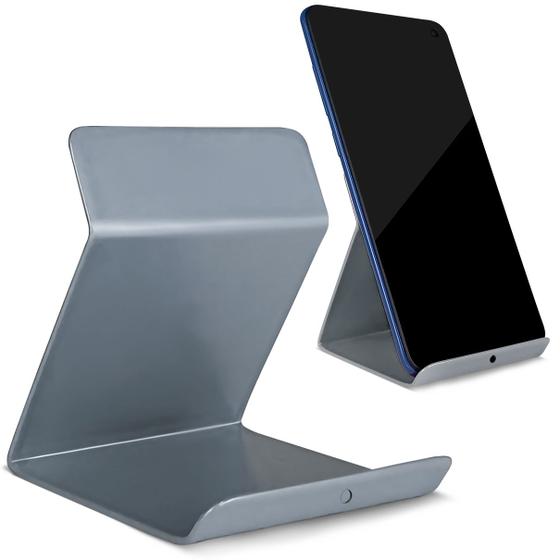 Imagem de Suporte de Celular Smartphone e Tablet para Mesa Universal em Aço Vexus - Prata
