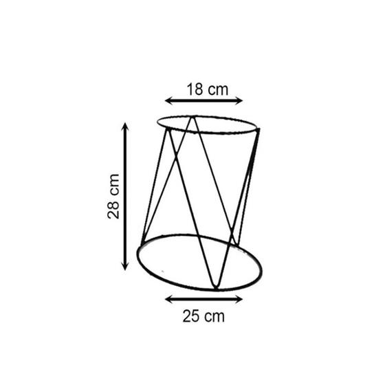 Imagem de Suporte De Chão Para Vaso De Plantas Modelo Redondo Pequeno