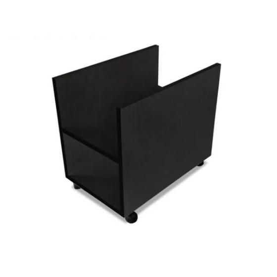 Imagem de Suporte De Cpu Com Rodizio Preto Em Mdf F031