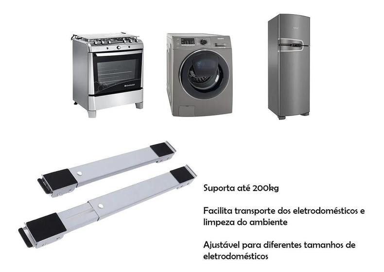 Suporte De Geladeira, Fogão e Máquina De Lavar Base Carrinho - SHOP ...